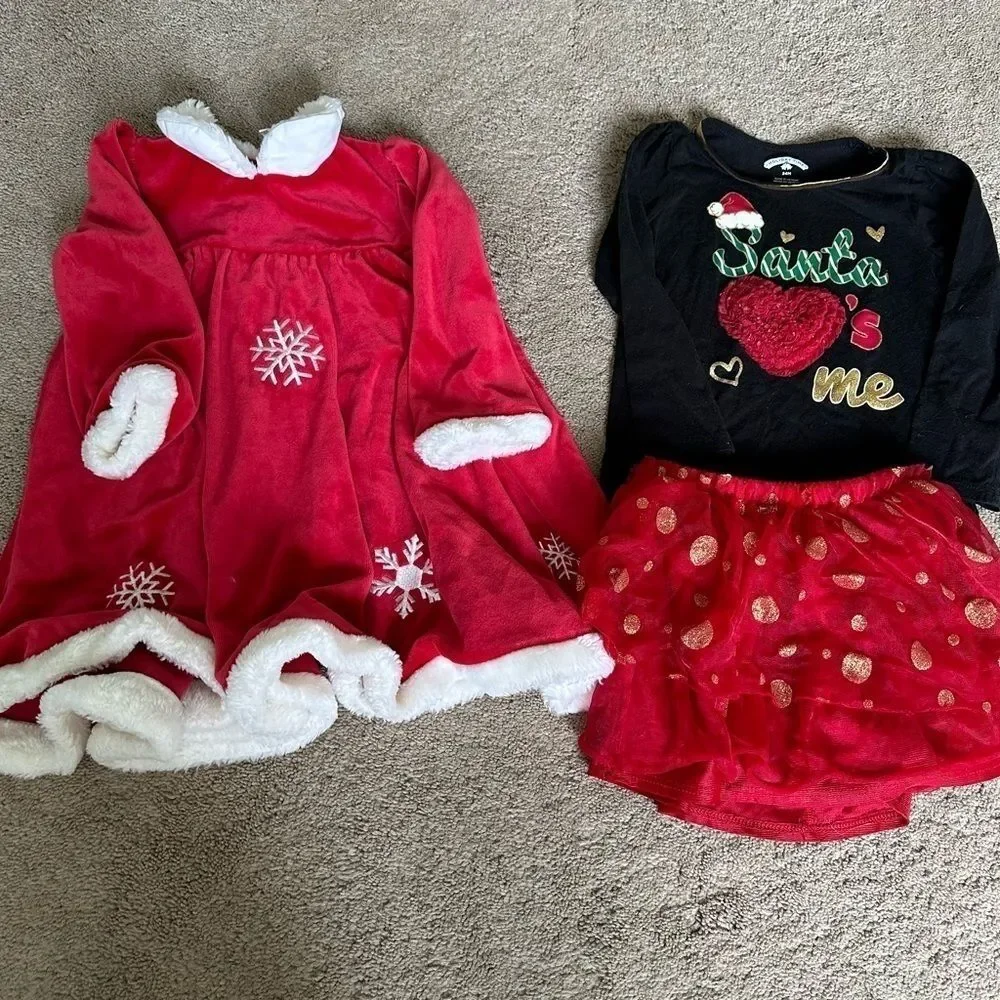 Girls holiday dress set 24 mths